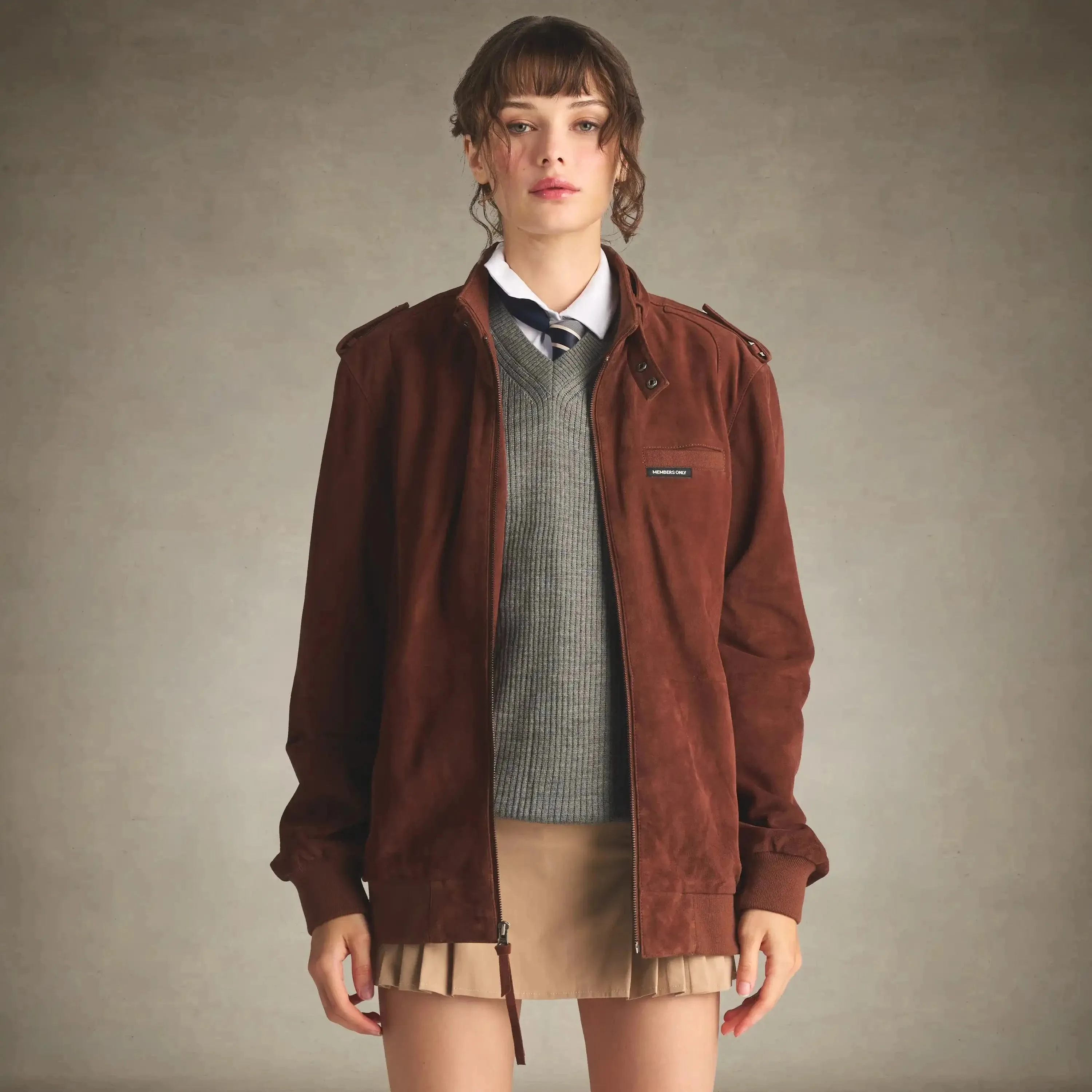 Women's Soft Suede Iconic Oversized Jacket