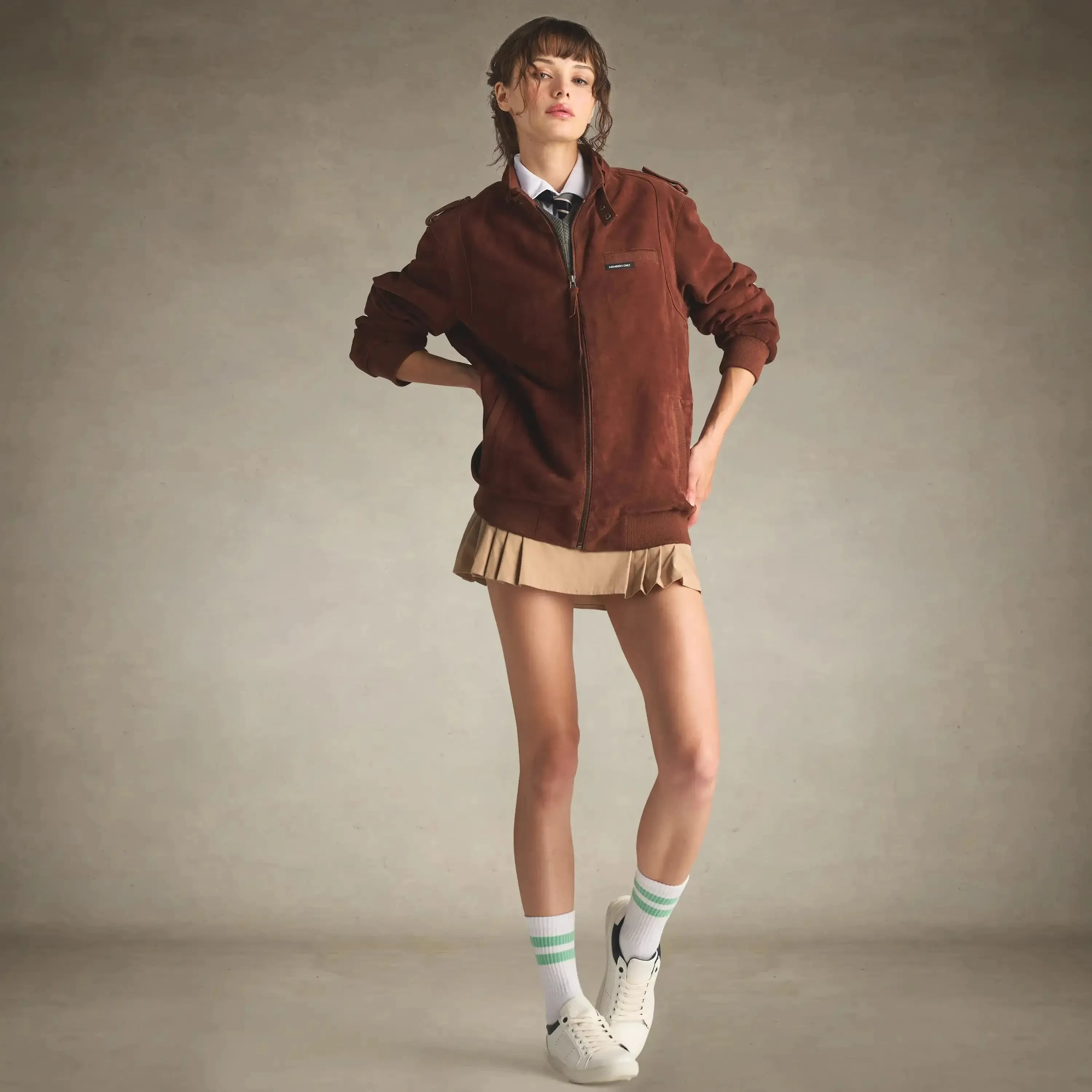 Women's Soft Suede Iconic Oversized Jacket
