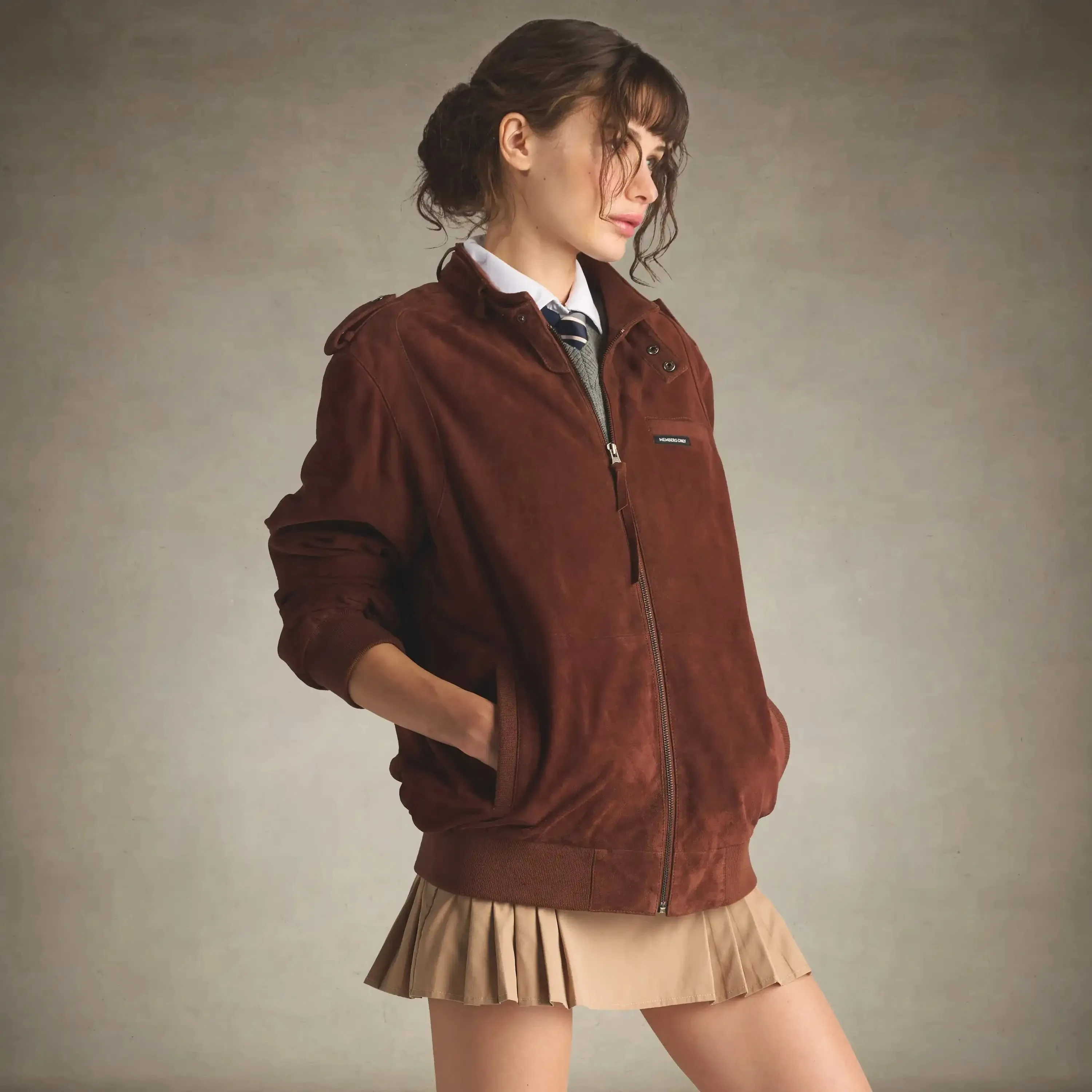 Women's Soft Suede Iconic Oversized Jacket