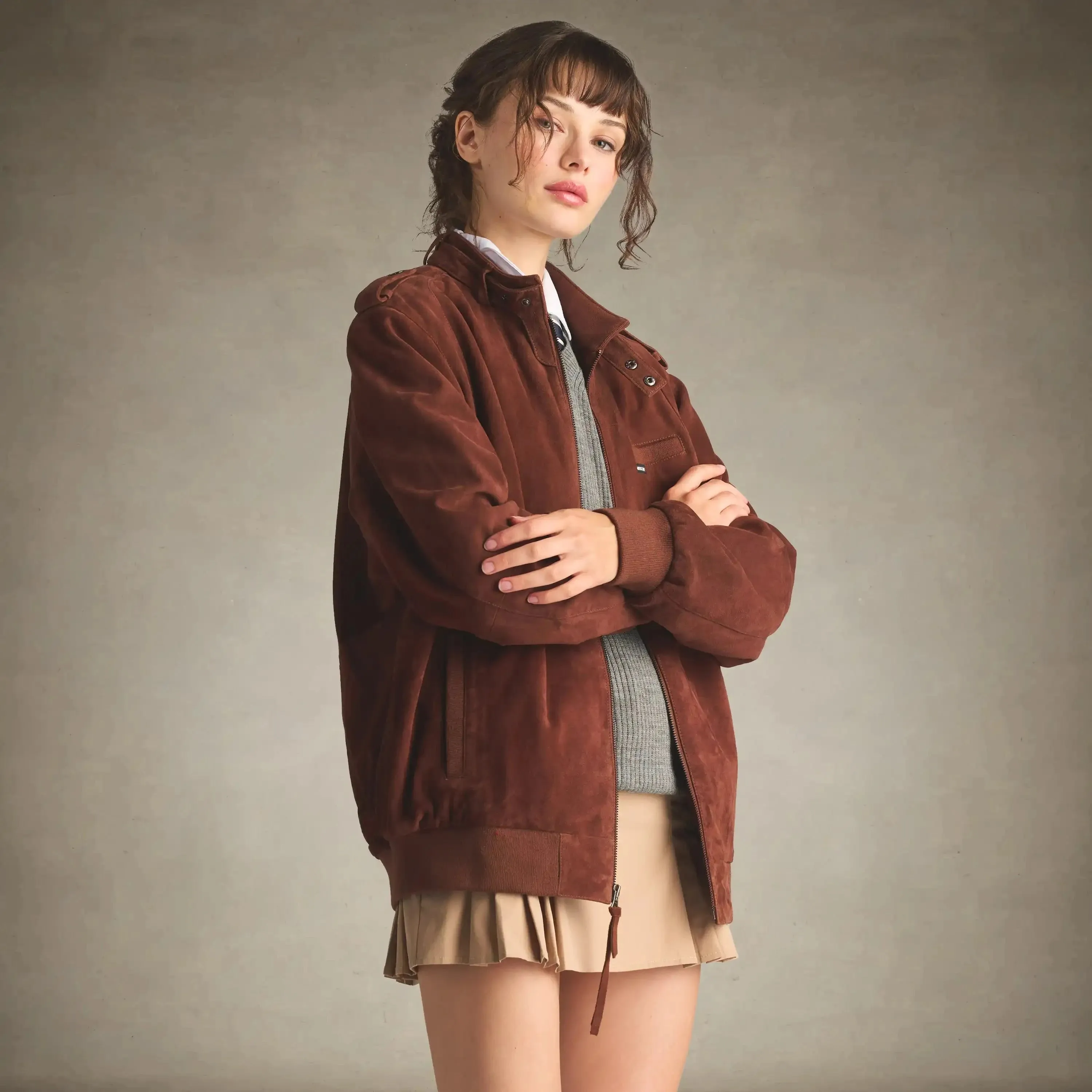 Women's Soft Suede Iconic Oversized Jacket