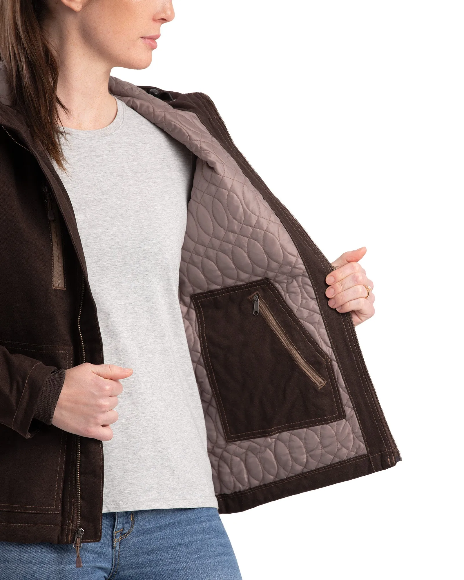 Women's Softstone Duck Hooded Jacket