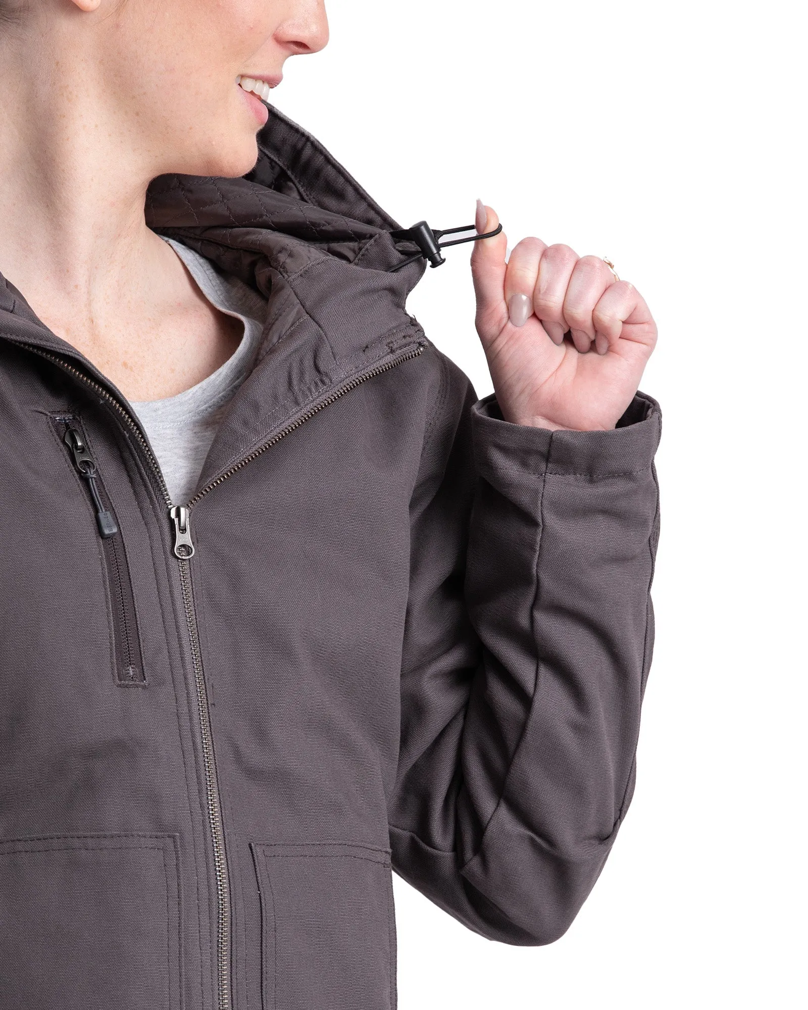 Women's Softstone Duck Hooded Jacket