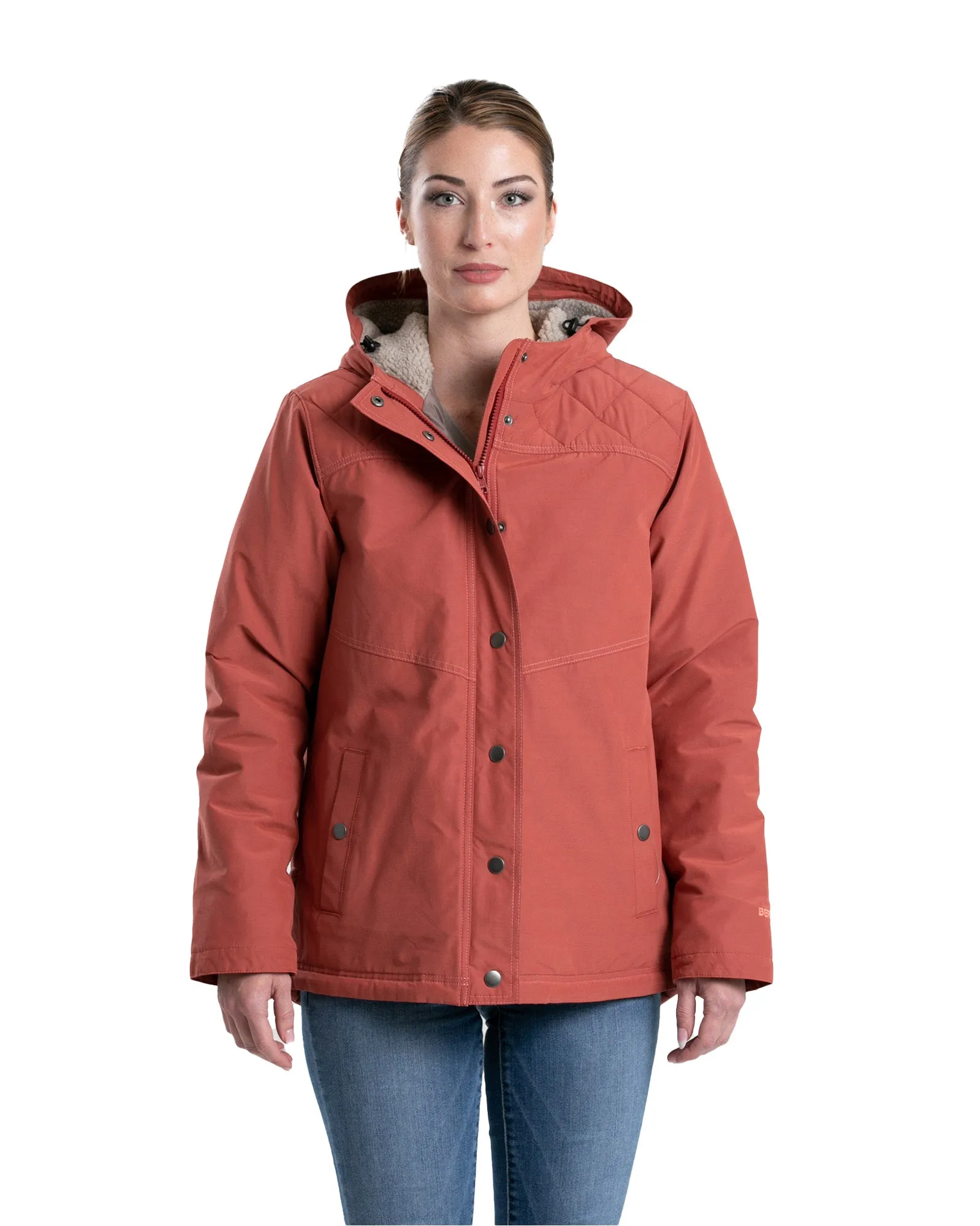 Women's Softstone Micro-Duck Hooded Coat
