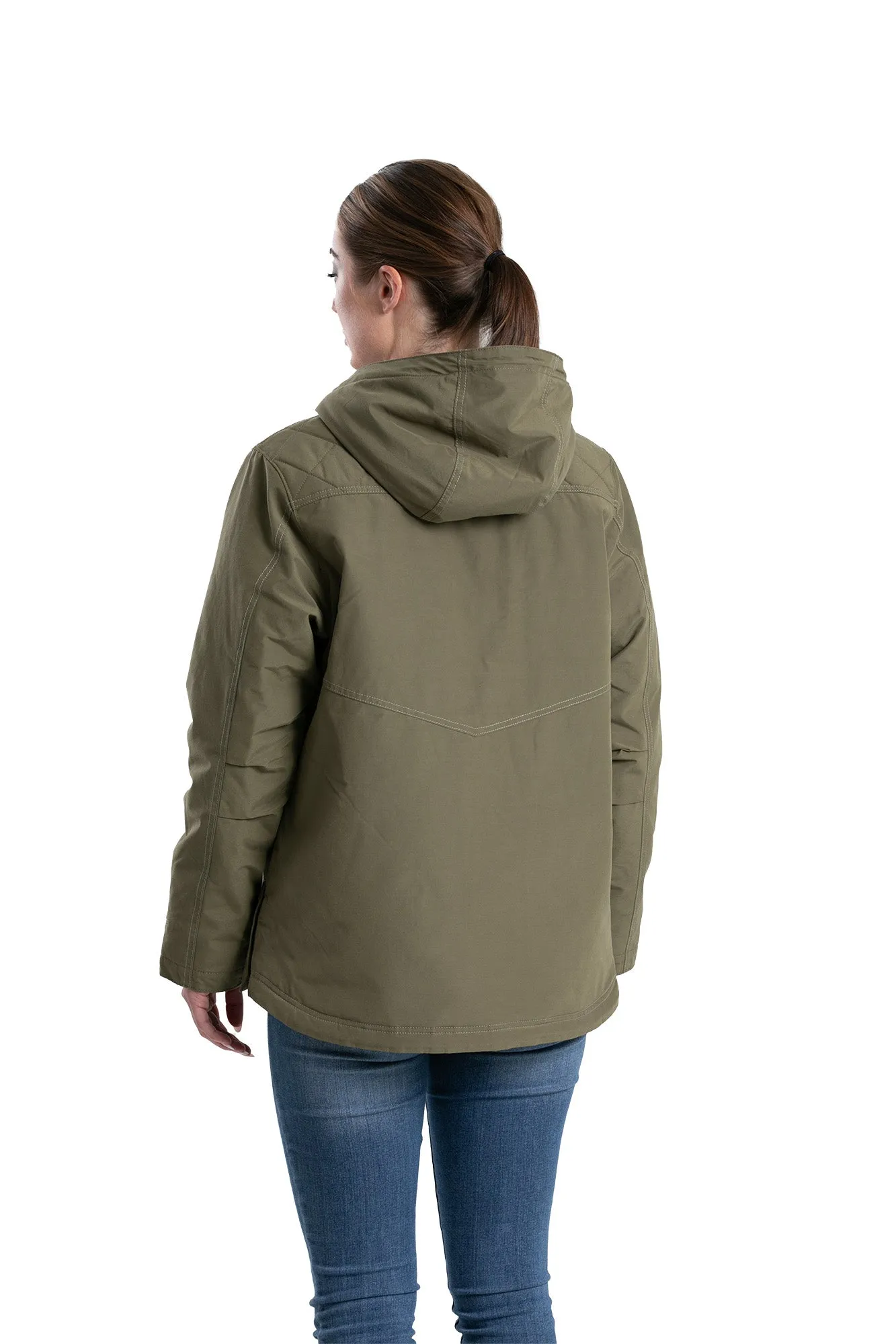 Women's Softstone Micro-Duck Hooded Coat