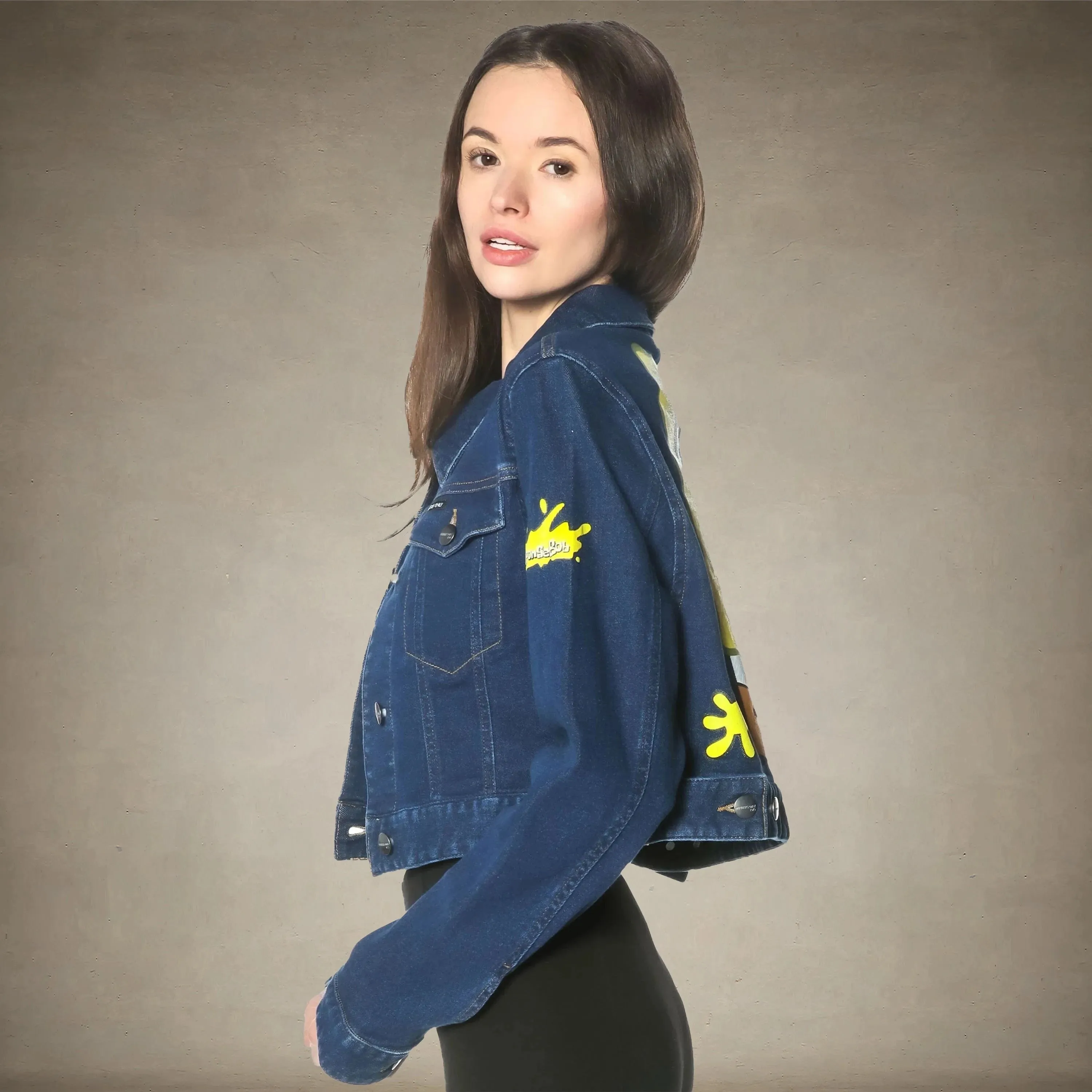 Women's Spongebob Denim Trucker Jacket - FINAL SALE