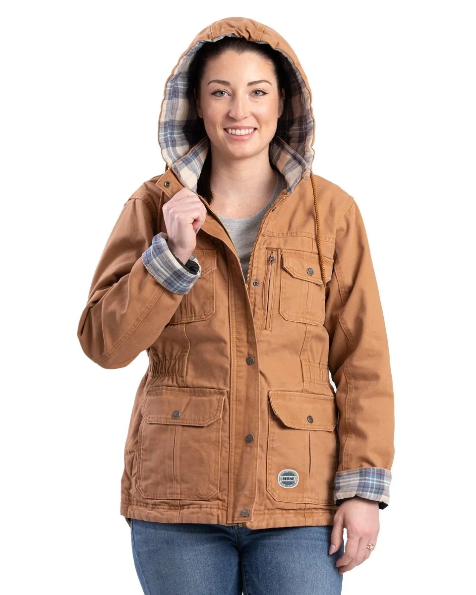 Women's Vintage Washed Duck Barn Coat