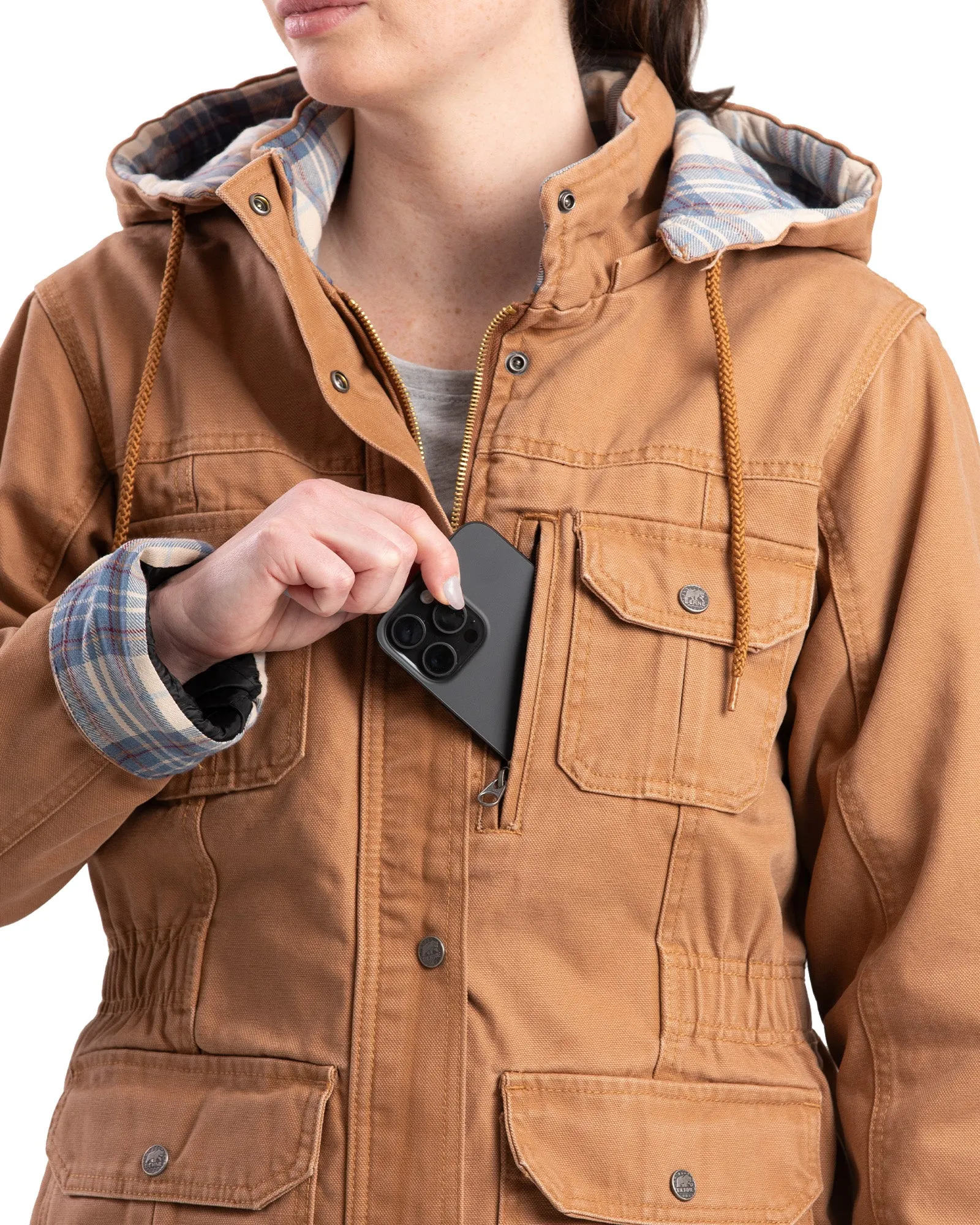 Women's Vintage Washed Duck Barn Coat