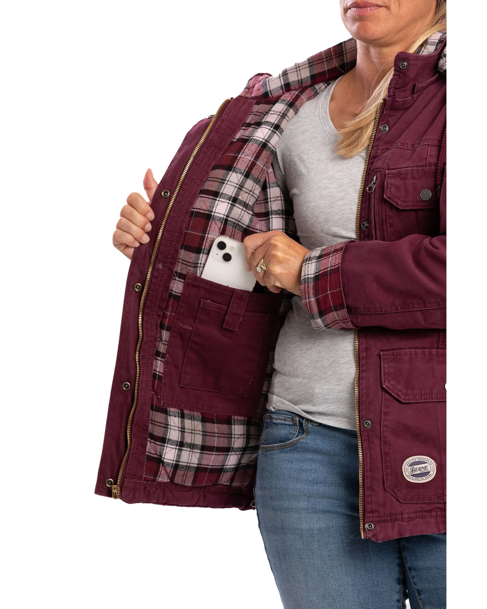 Women's Vintage Washed Duck Barn Coat
