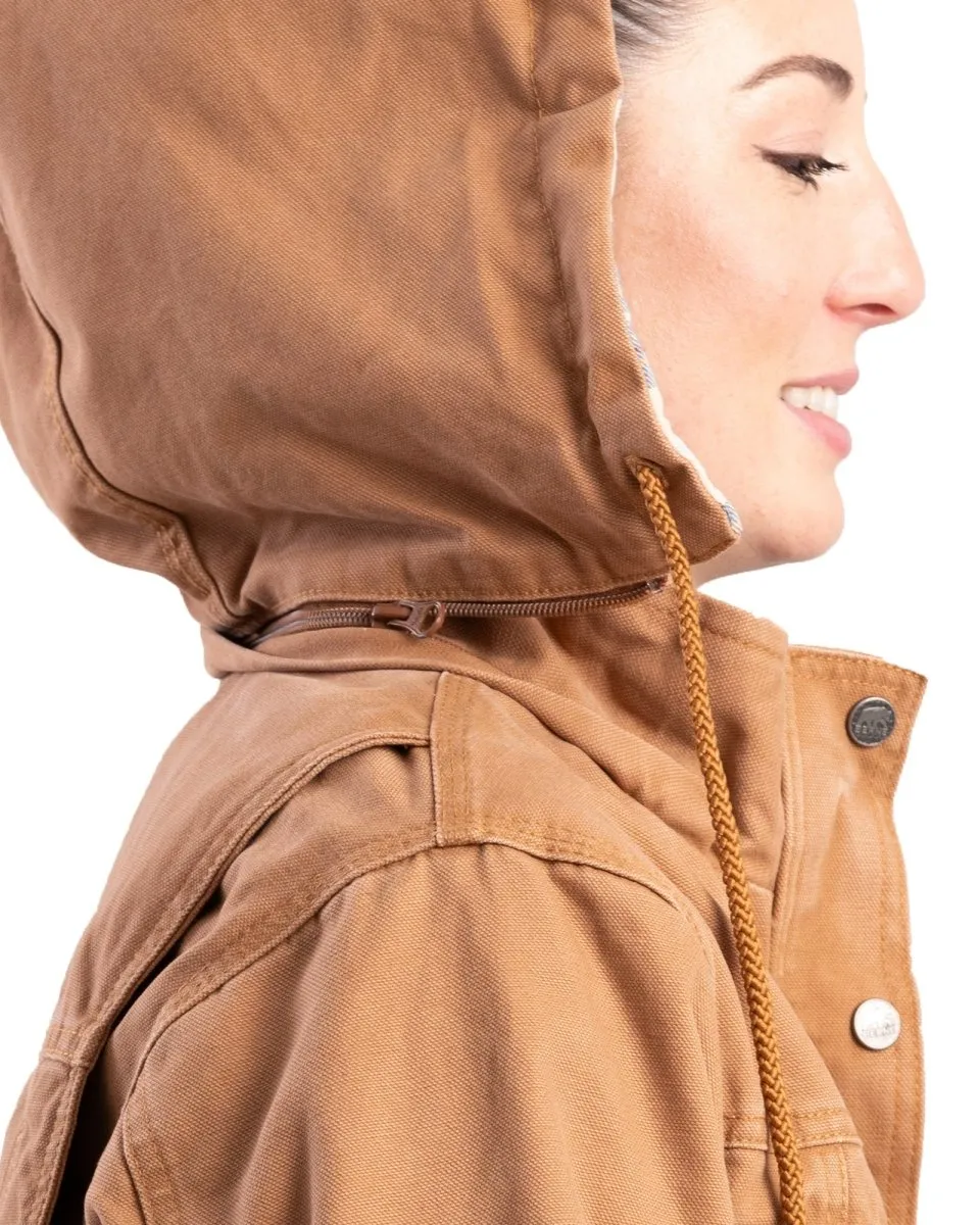 Women's Vintage Washed Duck Barn Coat