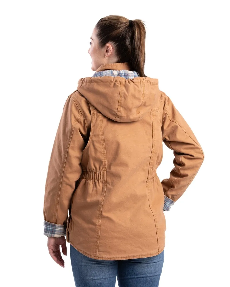 Women's Vintage Washed Duck Barn Coat