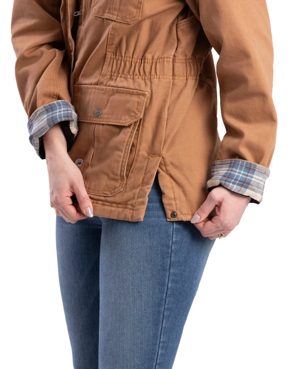 Women's Vintage Washed Duck Barn Coat