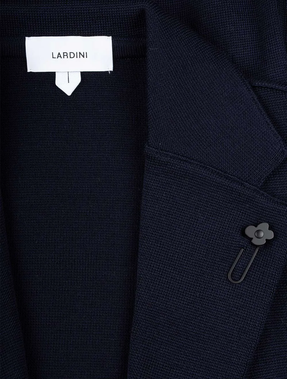 Wool Knit Jacket Navy