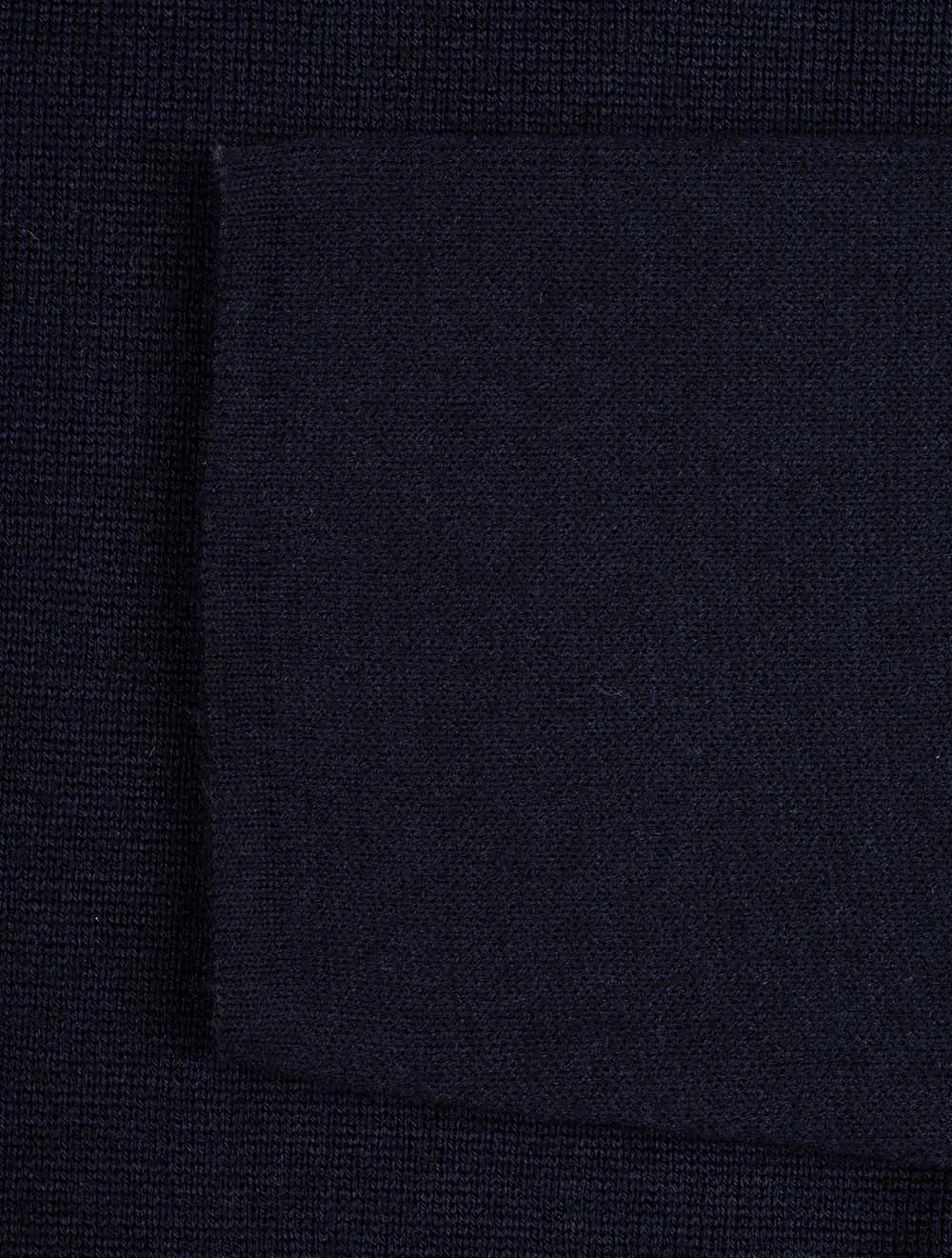 Wool Knit Jacket Navy