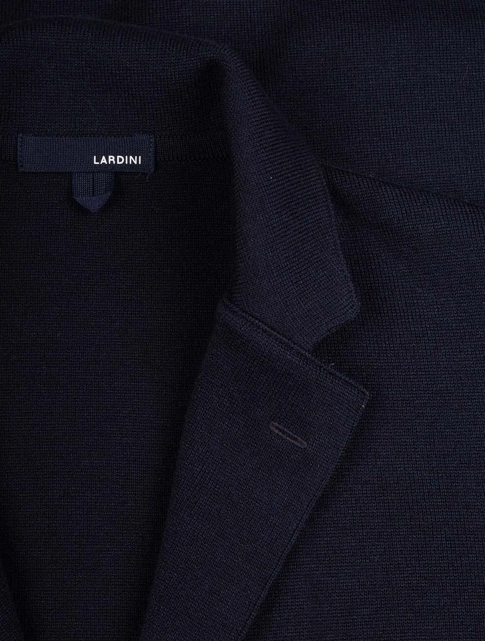 Wool Knit Jacket Navy