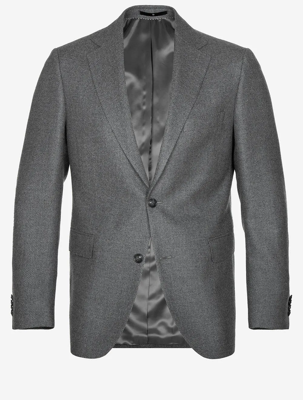 Wool Pin Point Jacket Grey