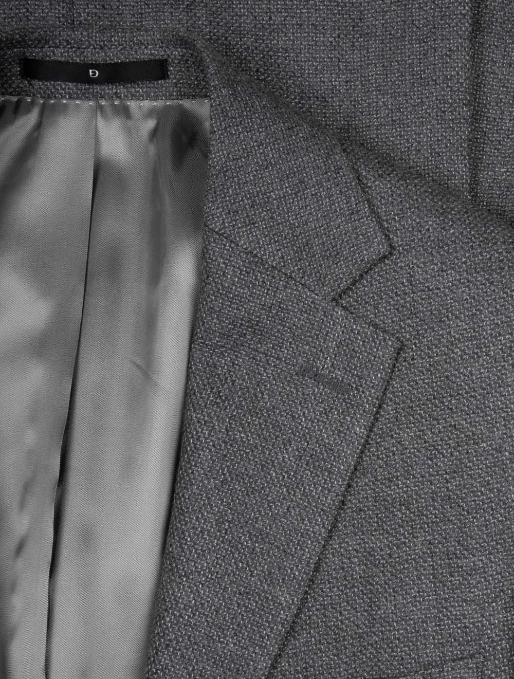 Wool Pin Point Jacket Grey