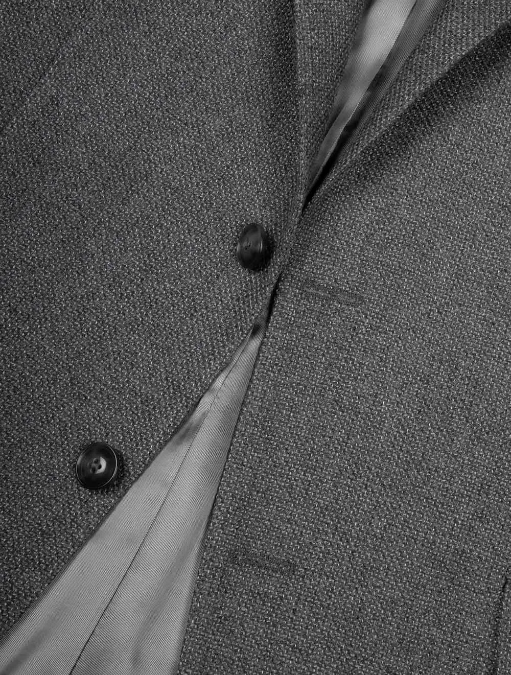 Wool Pin Point Jacket Grey