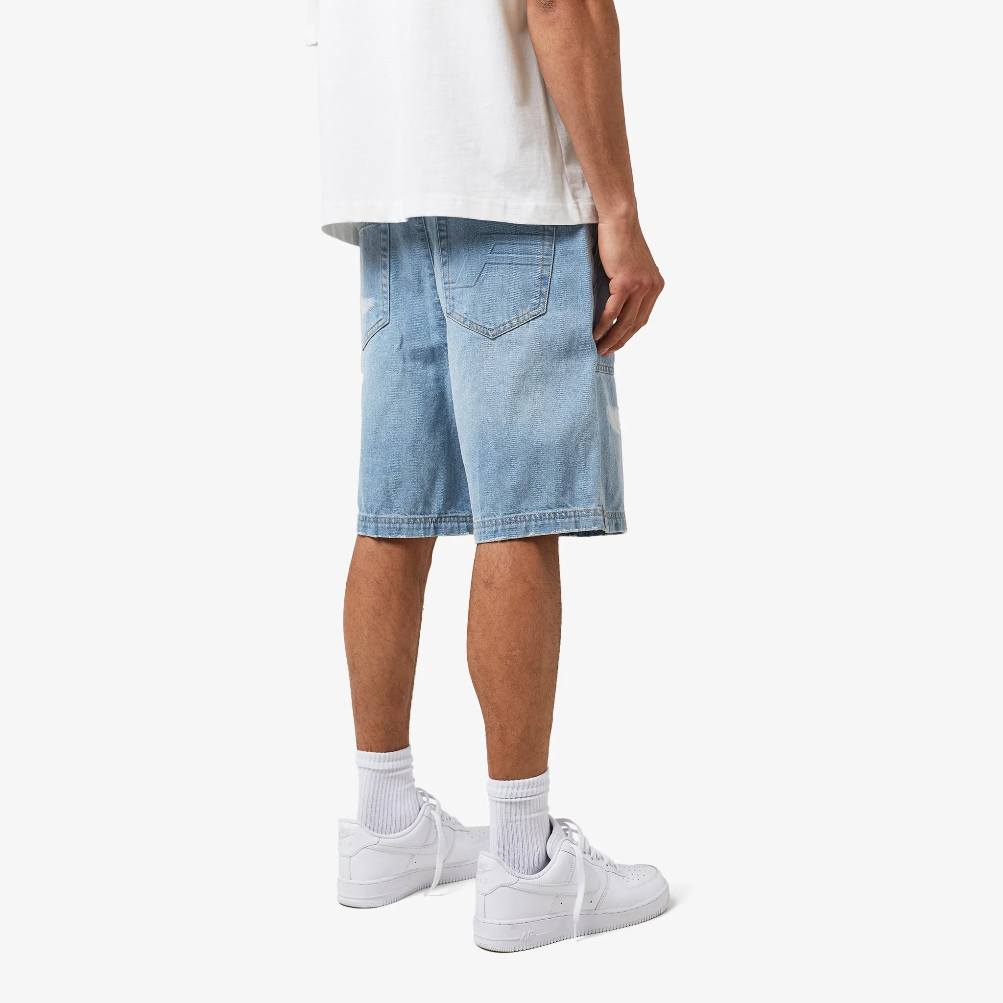 Worker Short | Blue Wash