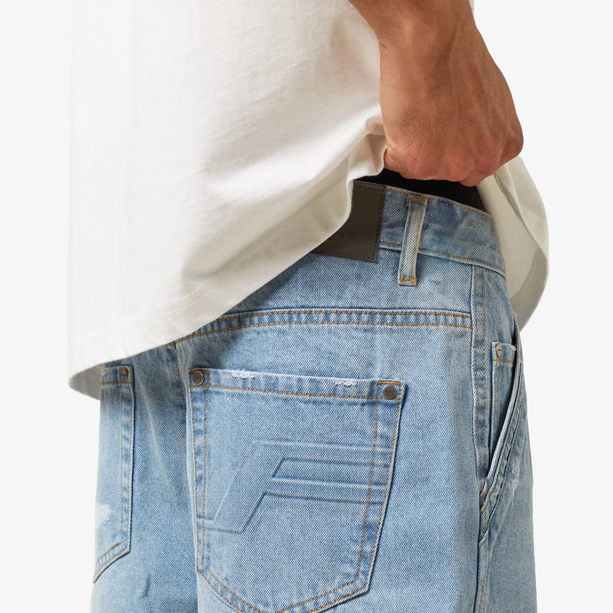 Worker Short | Blue Wash
