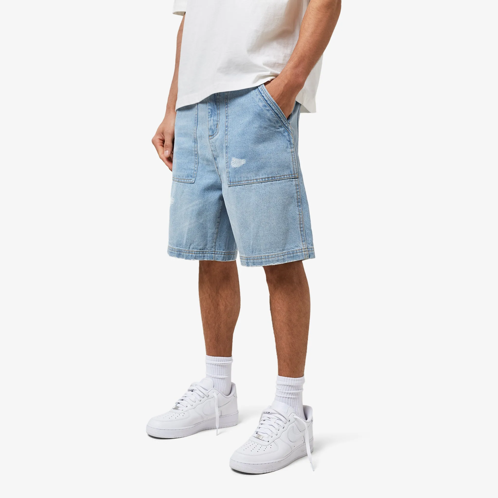 Worker Short | Blue Wash
