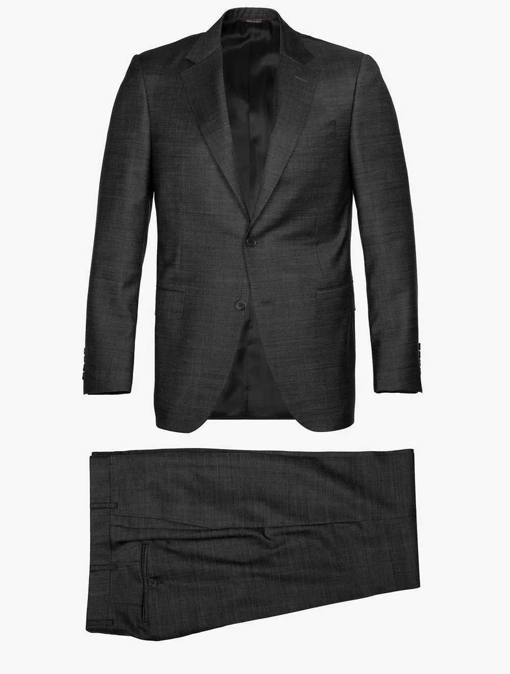 Woven Style Wool Suit Grey