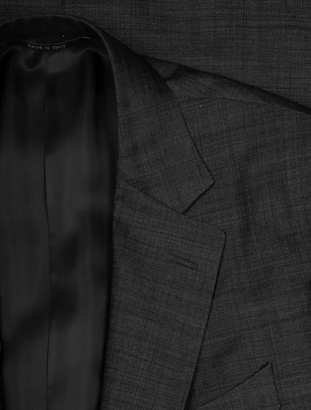 Woven Style Wool Suit Grey