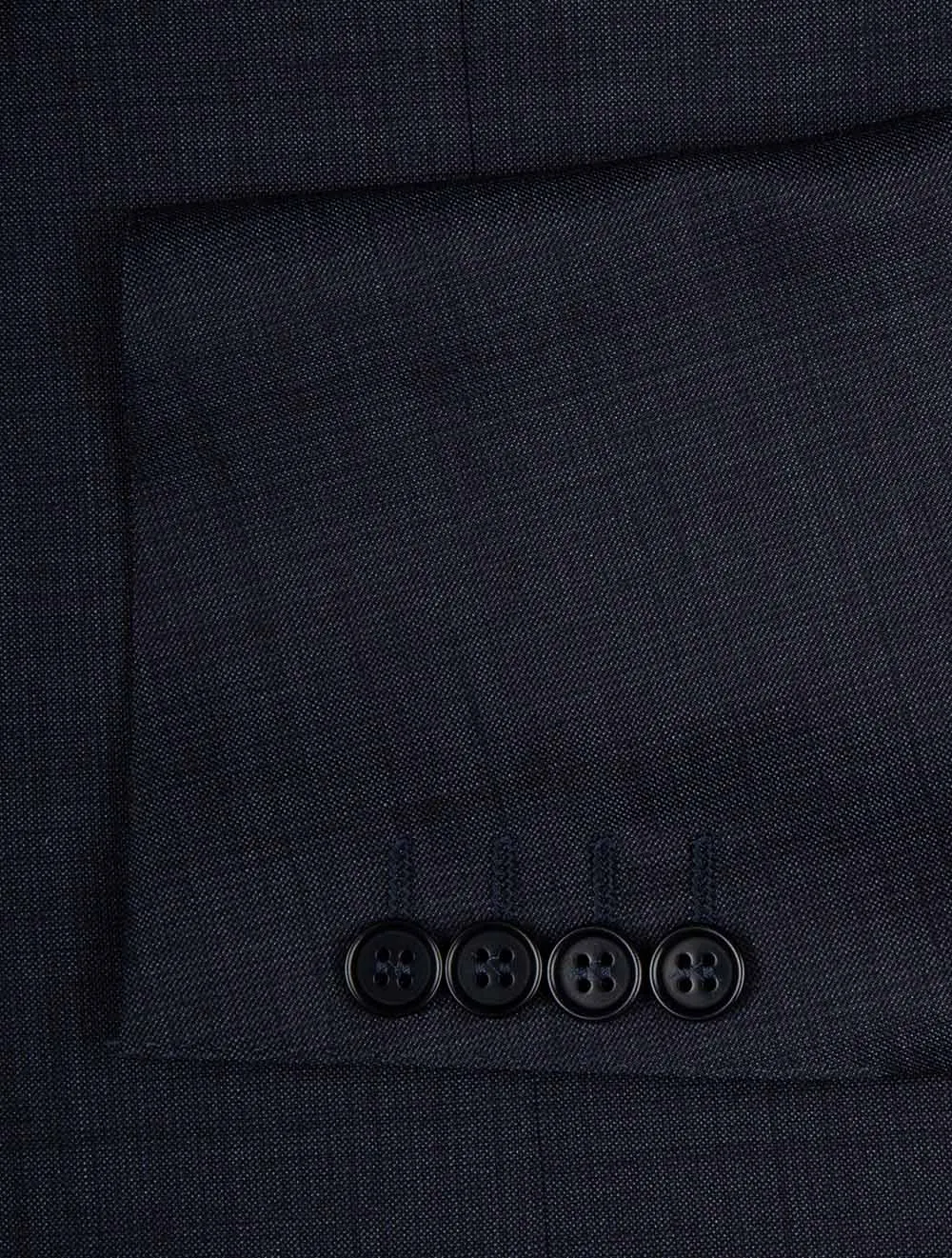 Woven Style Wool Suit Navy
