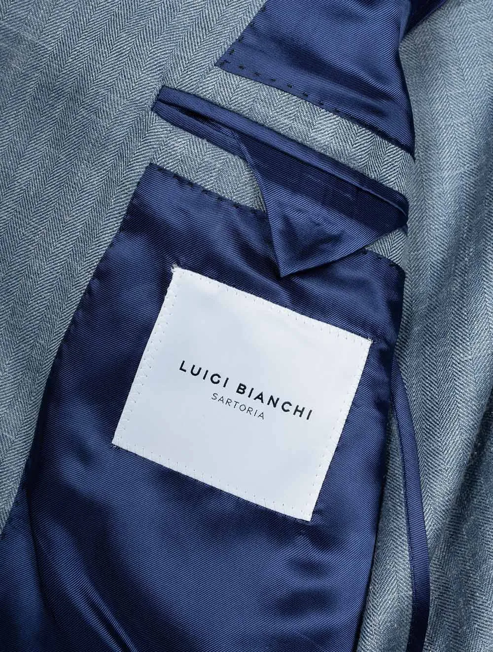 WSL Herringbone Jacket Light Blue