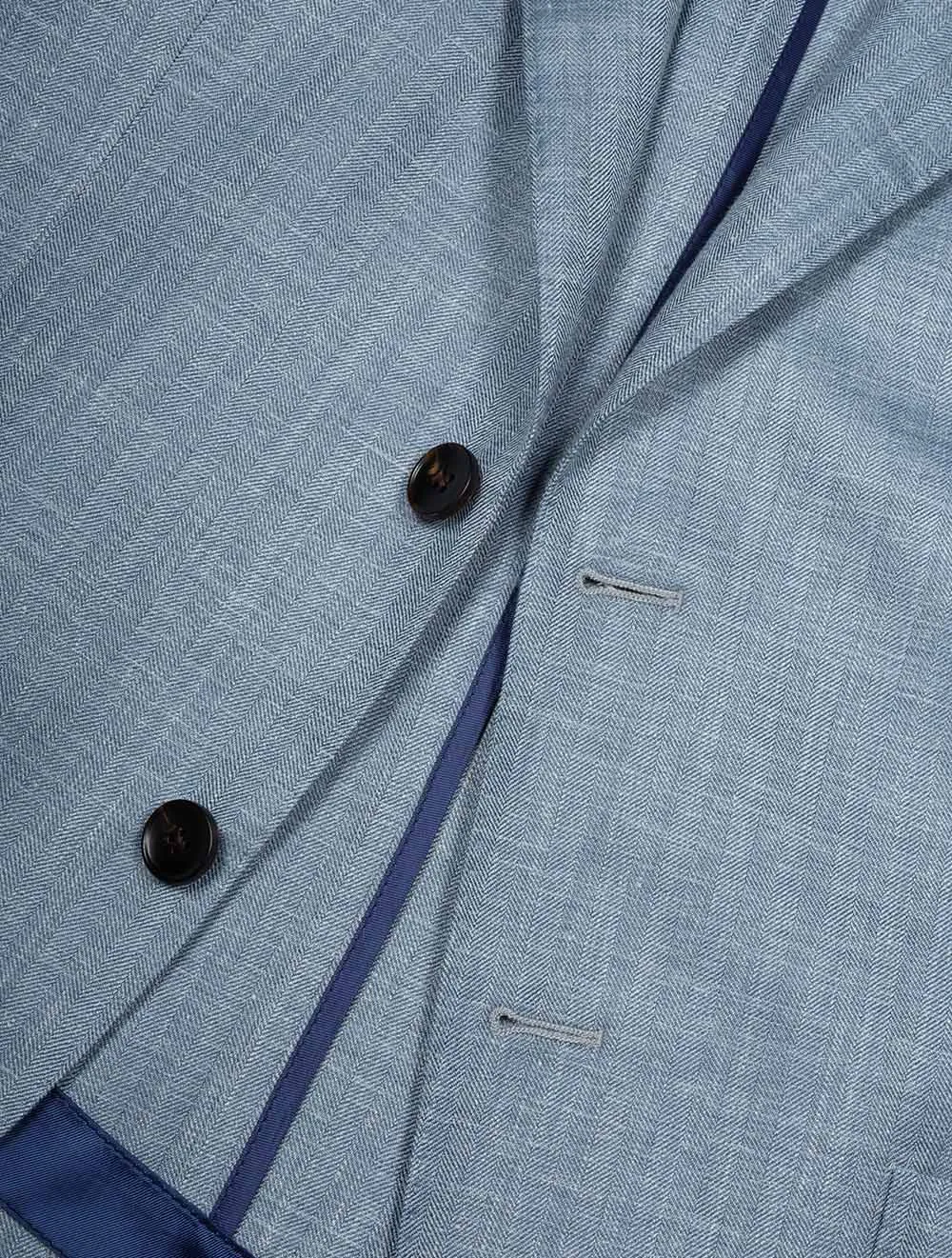 WSL Herringbone Jacket Light Blue