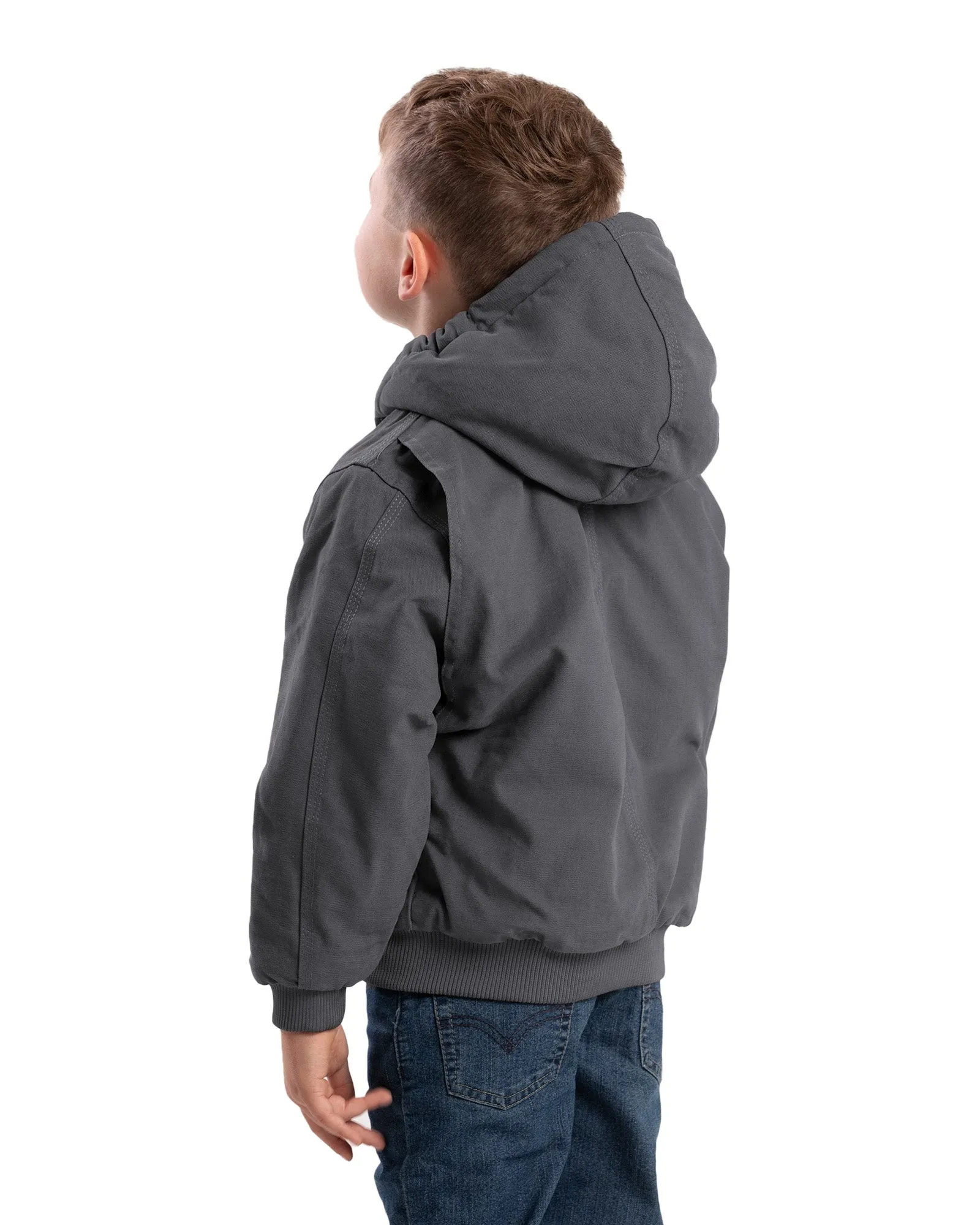 Youth Softstone Duck Hooded Jacket