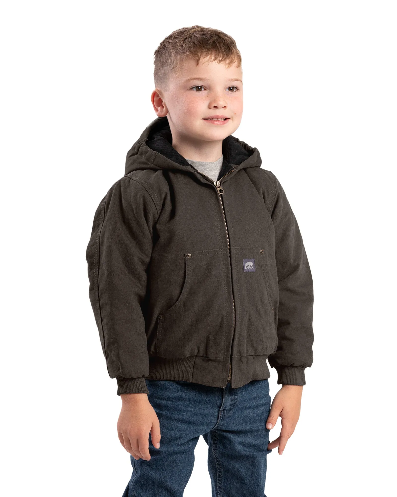 Youth Softstone Duck Hooded Jacket