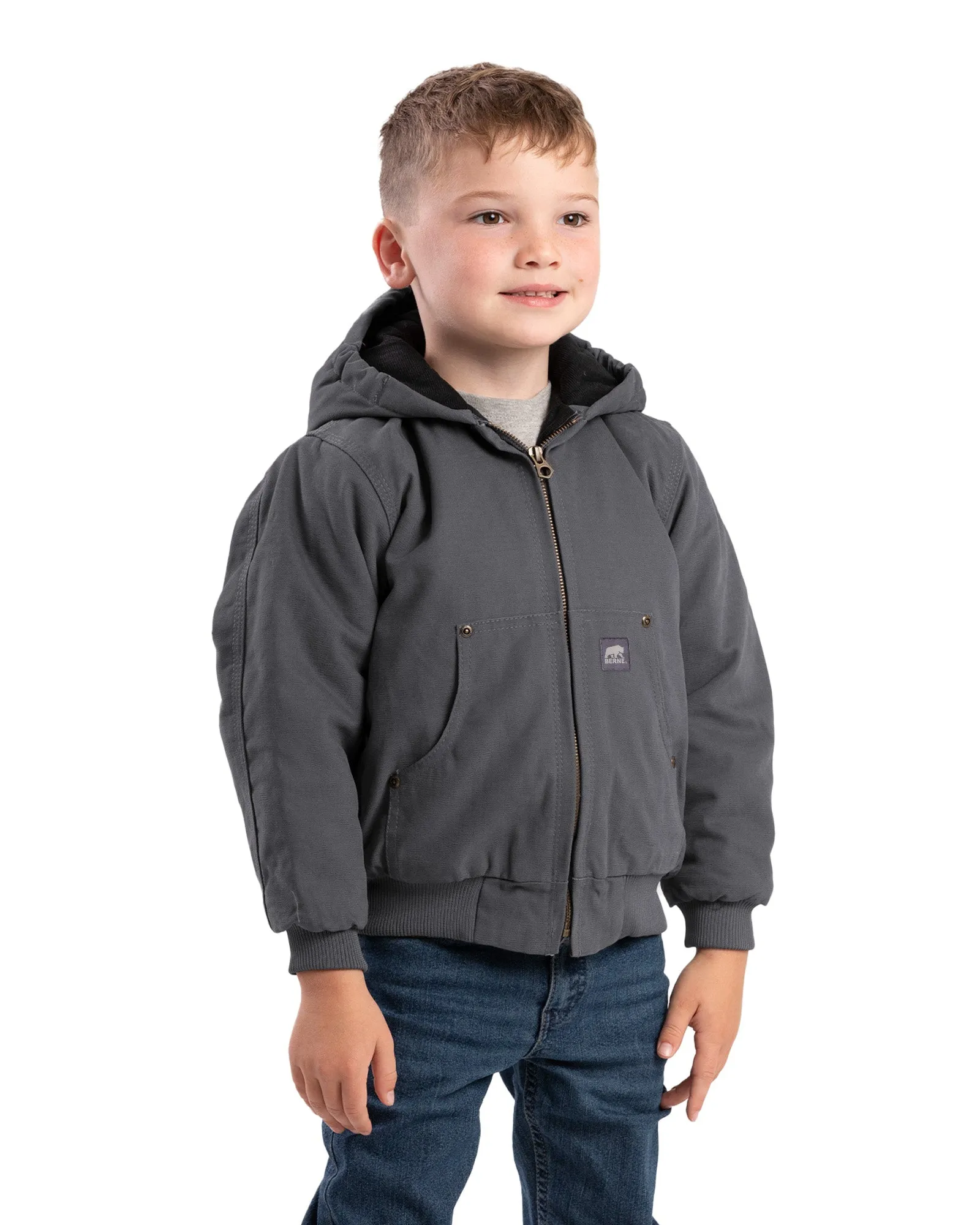 Youth Softstone Duck Hooded Jacket