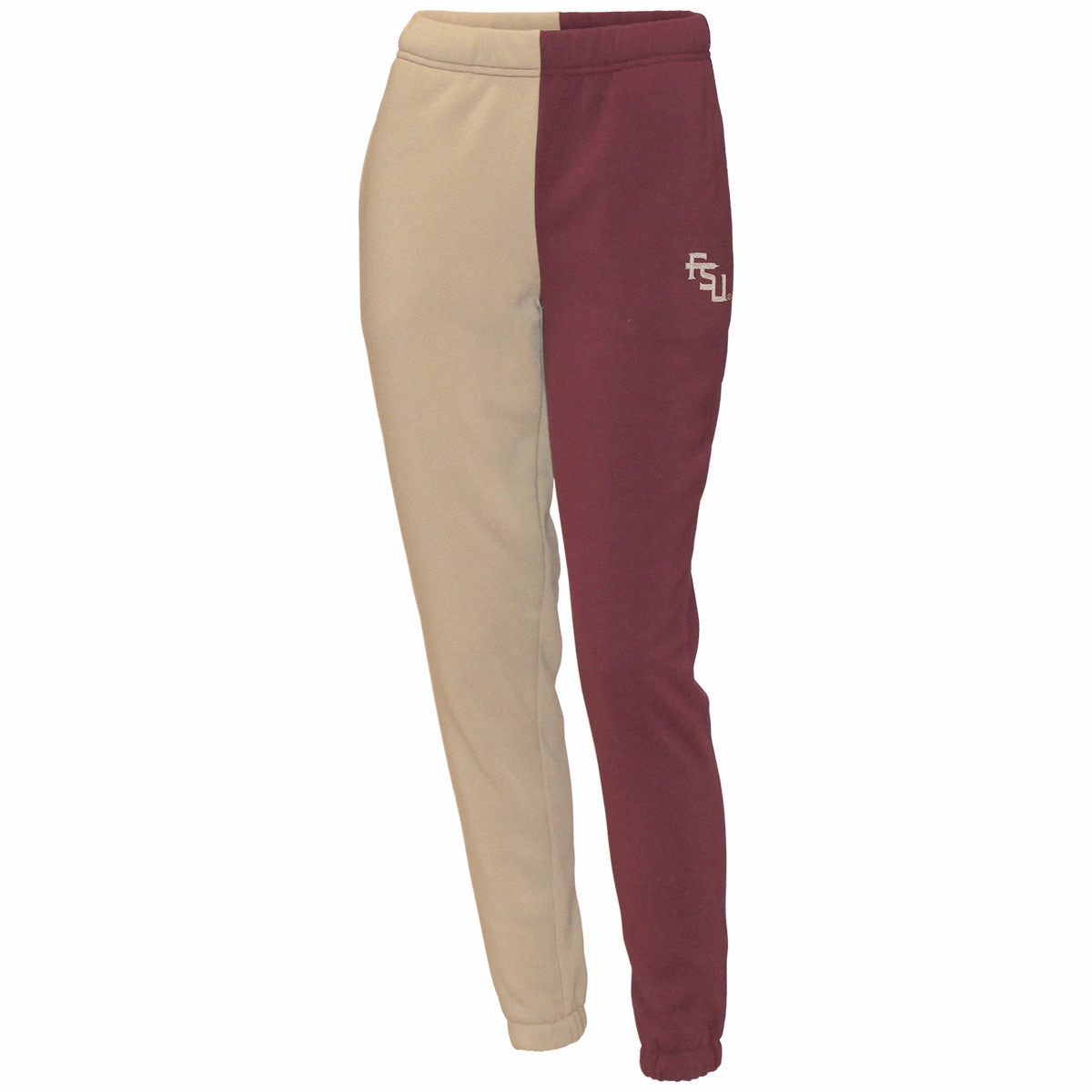 ZooZatz Women's Stacked FSU Logo Colorblock Jogger - Garnet/Gold